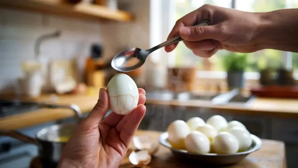 Geniale trucco in cucina: con questo metodo del cucchiaino sbucci un uovo in pochi secondi