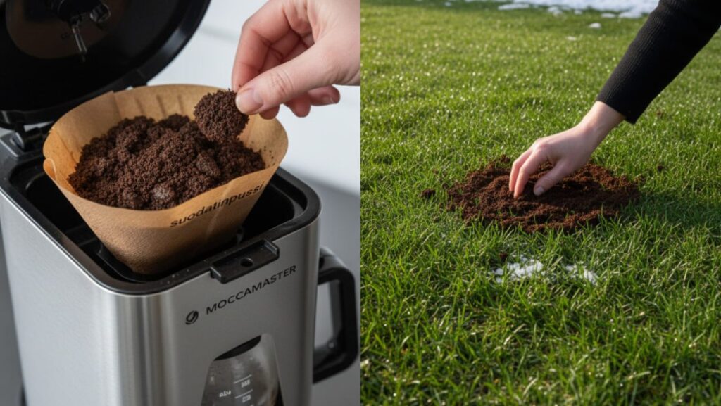 Non buttare il filtro del caffè nell’organico! Il “colpo di caffè” gratuito trasforma il tuo giardino in un tappeto verde velluto – e allontana due dei parassiti più fastidiosi